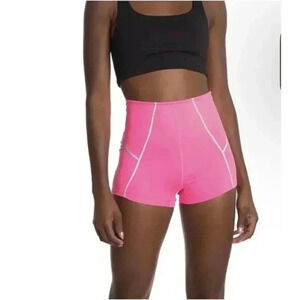 Free People Movement You're A Peach High Waisted Biker Shorts Size Small Pink